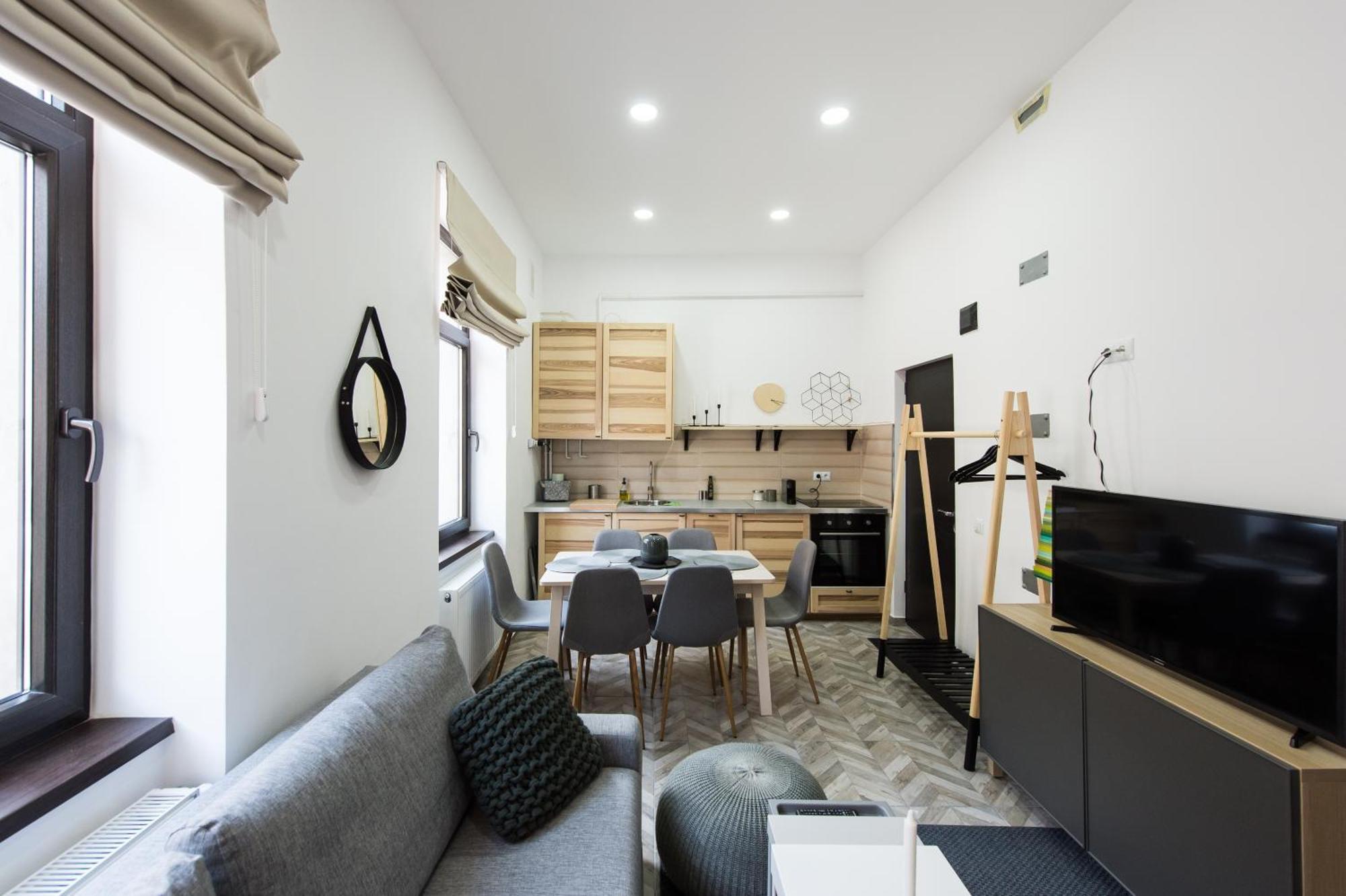 布拉索夫Charming Old Town Flat With Mountain View公寓 外观 照片